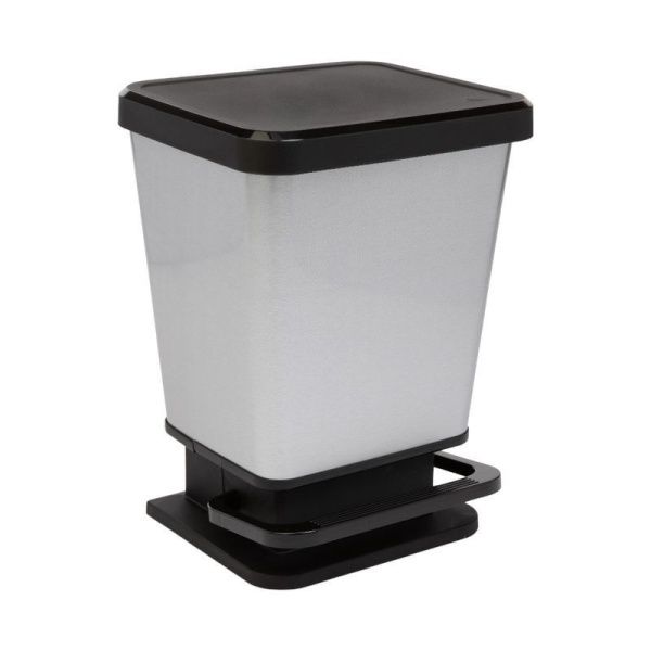 Контейнер для мусора 20л пластик Металл с педалью (2)