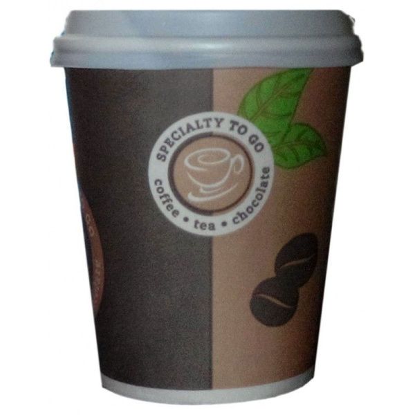 Стакан бумажный 200мл с крышкой Coffee-to-go SP9S (20/50/1000)