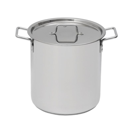 Кастрюля 20л нерж.сталь ОБЩЕПИТ высокая d30см, h33см капс.дно КТ-ОБ-20КВ (1)