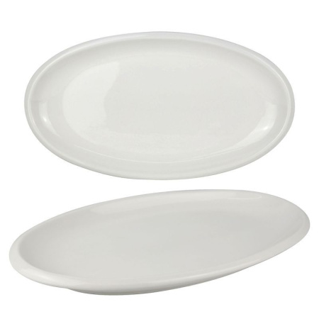 Блюдо 30,5см фарфор БЕЛАЯ ЛИНИЯ овальное XL03/JC-9782 (30)