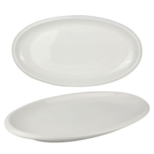 Блюдо 35,5см фарфор БЕЛАЯ ЛИНИЯ овальное XL03/JC-9783 (20)