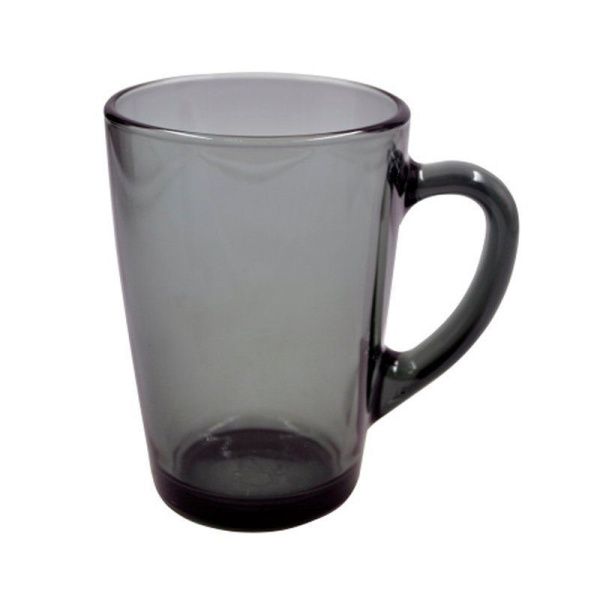 Кружка 300мл стекло Капучино ГРАФИТ (20)