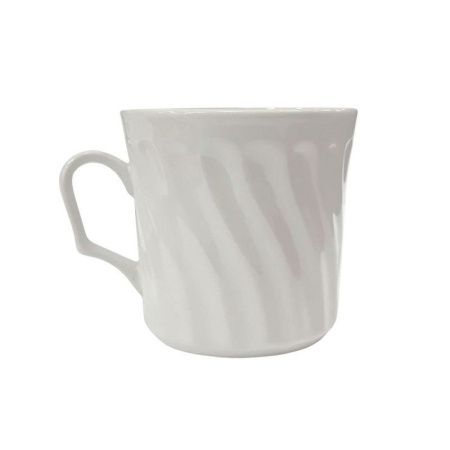 Кружка 250мл фарфор БЕЛЬЕ (12/48)