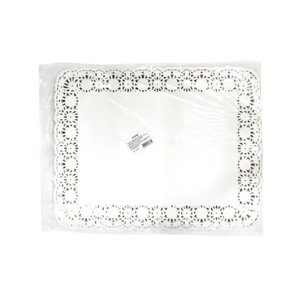 Салфетки сервировочные набор 250шт 35*45см бумага ажурная AVIORA (4)