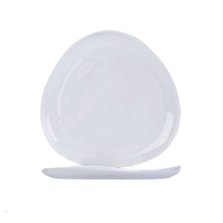 Тарелка мелкая 25,5см стеклокерамика ВАЙТ обеденная  RLP100X (36)