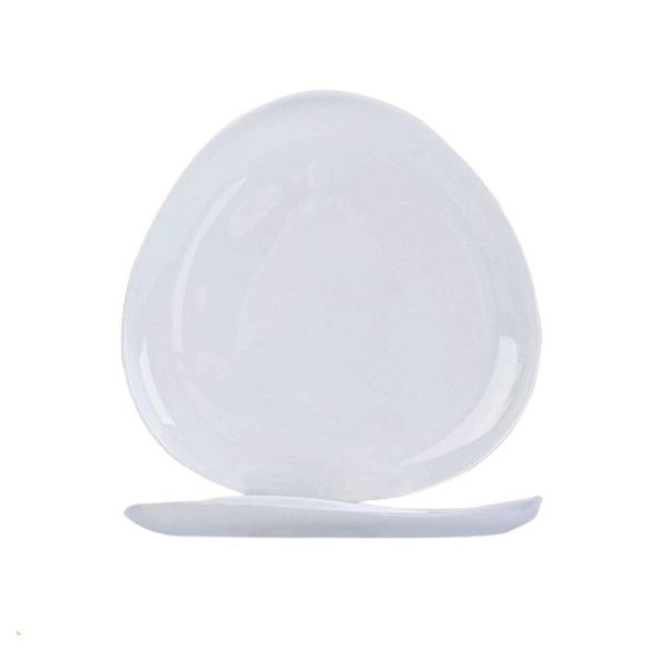 Тарелка мелкая 25,5см стеклокерамика ВАЙТ обеденная  RLP100X (36)