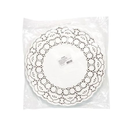 Салфетки сервировочные набор 250шт 32см бумага ажурная (8)