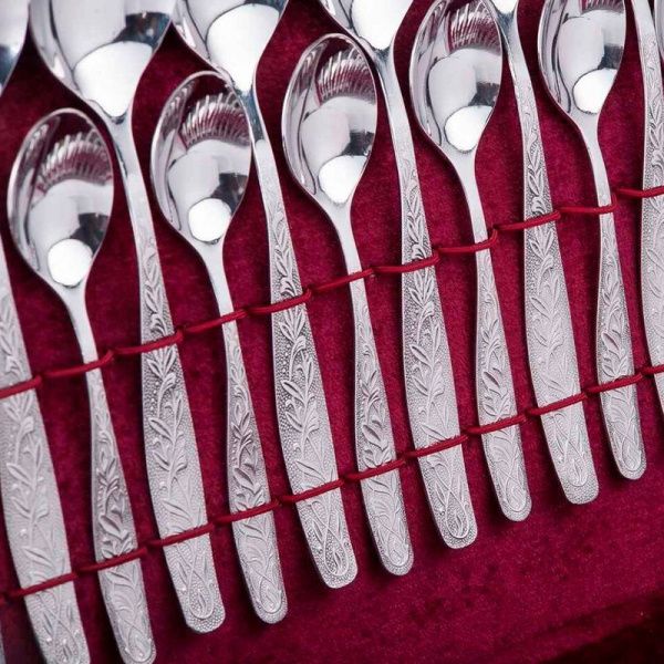 Набор столовых приборов 48пр нерж.сталь 18/0 УРАЛОЧКА с ЭИП б/н д/к н39 М13 (5)