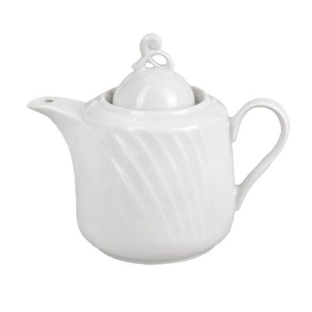 Чайник заварочный 1000мл фарфор БЕЛЬЕ Голубка (4)