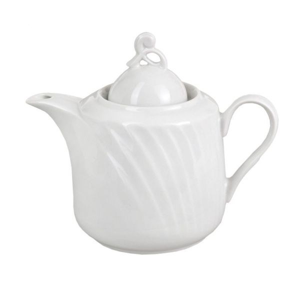 Чайник заварочный 1000мл фарфор БЕЛЬЕ Голубка (4)