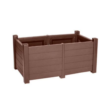 Кашпо 130л 97*53*47см пластик ПРОВАНС прямоугольное мокко (1)