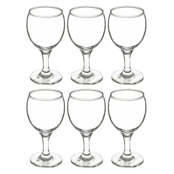 Бокалы для вина белого набор 6шт 175мл стекло БИСТРО (4)