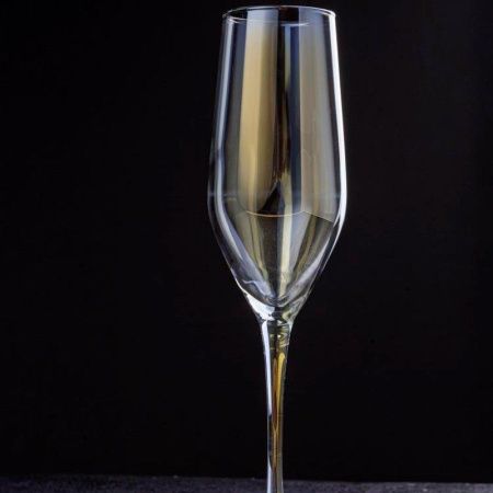 Бокалы для шампанского набор 6шт 160мл стекло ЗОЛОТИСТЫЙ ХАМЕЛЕОН (4)