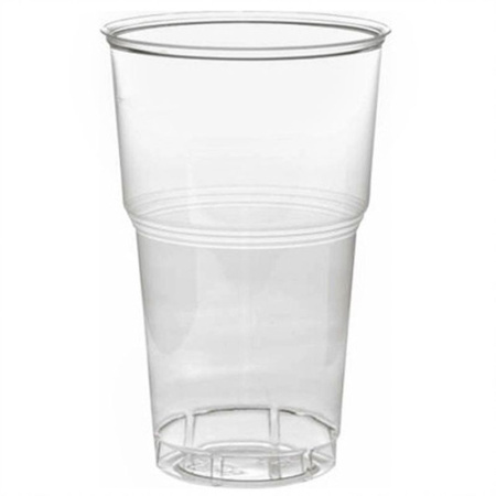 Стакан одноразовый 500мл полистирол пивной прозр. (50/1400/20/1200/1000) 170-0019