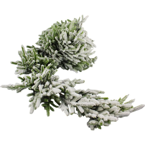 Гирлянда новогодняя 180см ЕЛОВАЯ ВЕТКА заснеженная, JC-17136 (10)