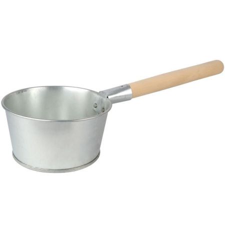 Ковш банный 1,5л оцинкованный с деревянной ручкой (10)