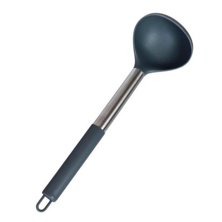 Половник 31см силикон ГРЕЙ с металлической ручкой WRF-102 (300)