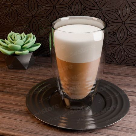 Стаканы с двойными стенками набор 2шт 450мл стекло (24)