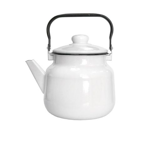 Чайник 2,5л эмаль белый 01-2711 (4)