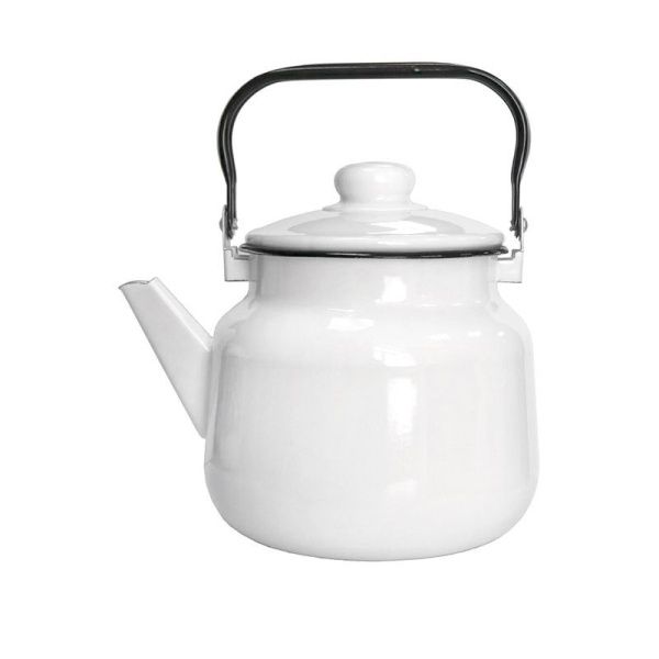 Чайник 2,5л эмаль белый 01-2711 (4)