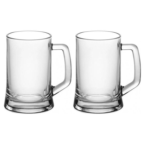 Кружки пивные набор 2шт 660мл стекло ПАБ (6)