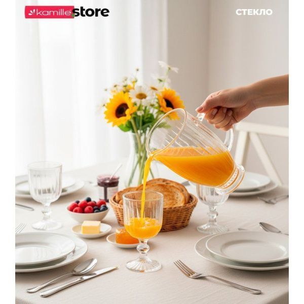 Бокалы набор 6шт 310мл стекло Вертикаль