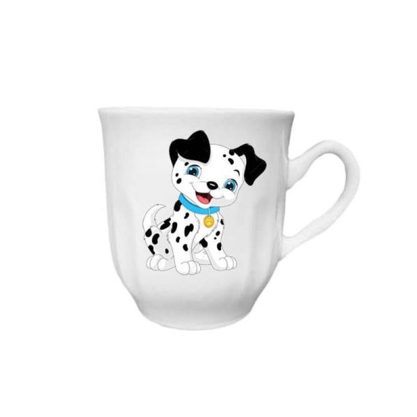 Кружка детская 220мл фарфор ДАЛМАТИНЕЦ (12/48)