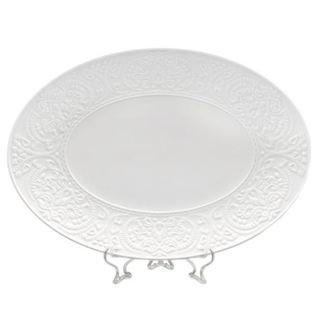 Блюда набор 2шт 30*22см фарфор АЖУР КЛАССИК овальные (12)