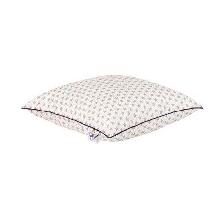 Подушка детская 40*40 Наша умничка заменитель лебяжьего пуха/сатин 100%хлопок, в сумке (2022)