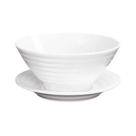Набор посуды 2пр (салатник 545мл, блюдце 15см) фарфор WL-991146/AB (3/24)