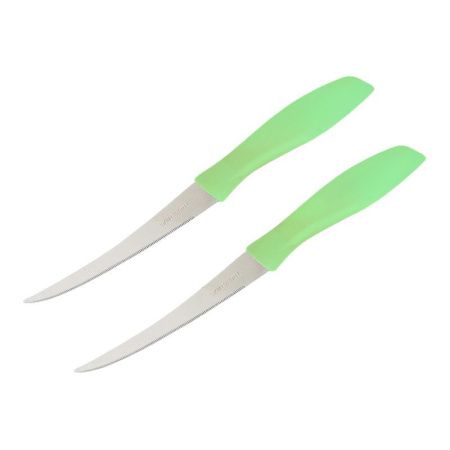 Ножи для томатов набор 2шт 11,5/21,5см нерж.сталь зеленый (600) JC-15549