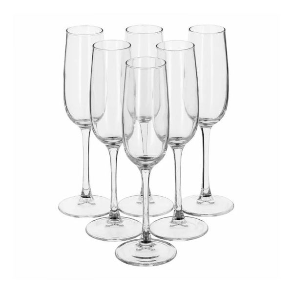 Бокалы для шампанского набор 6шт 175мл стекло АЛЛЕГРЕСС J8162 (4)