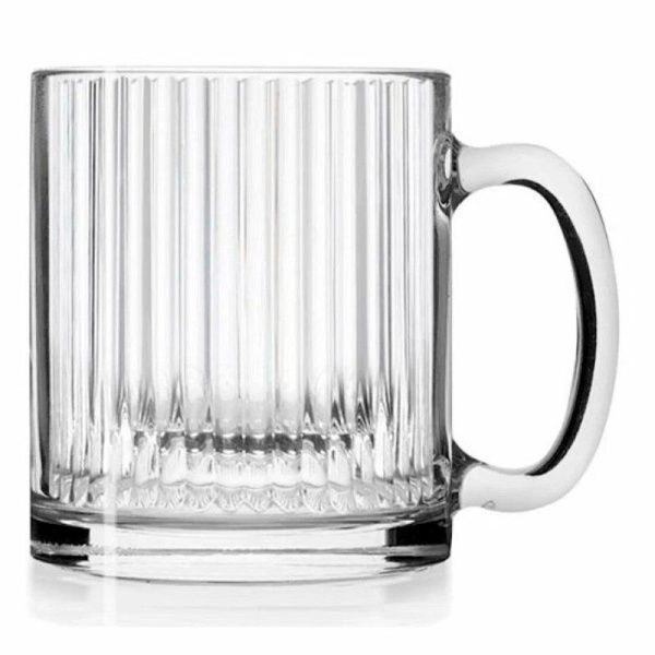 Кружка чайная 320мл стекло ВЕРТИКАЛЬ h106мм, d90мм (24)