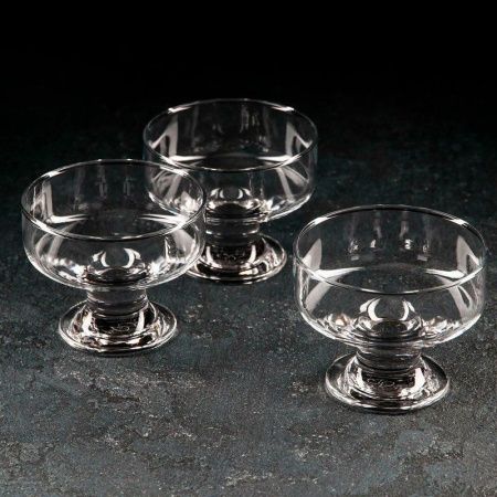 Креманки набор 3шт D10см H8см стекло АЙСВИЛЬ (8)