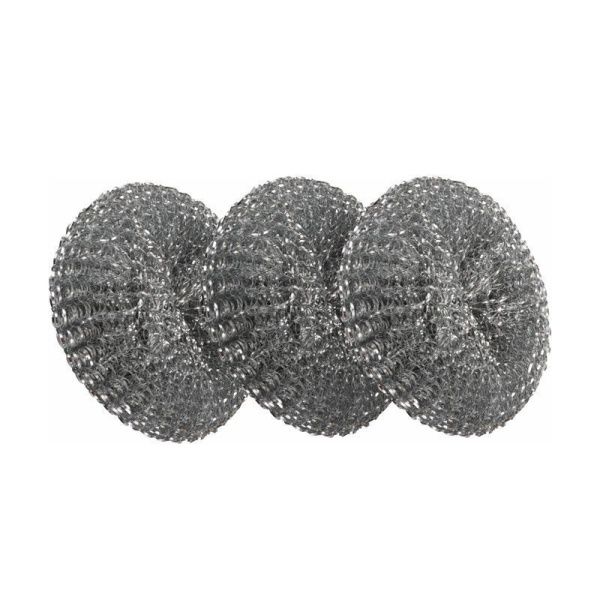 Губка для посуды металл 3шт (30)