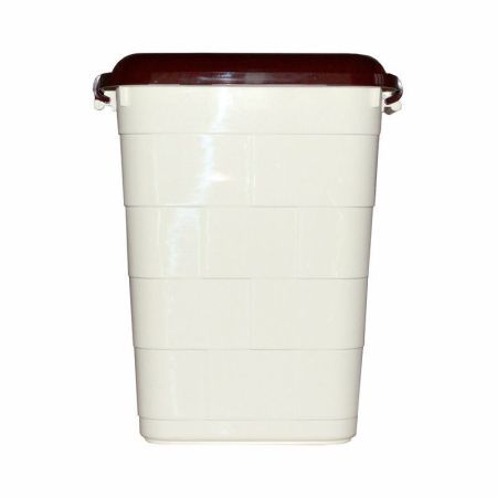 Бак 75л пластик пищевой Bricks слоновая кость/коричневый (1)