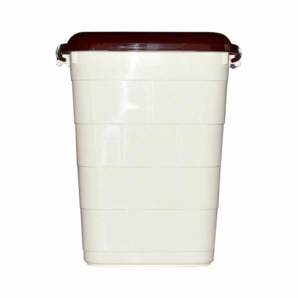 Бак 75л пластик пищевой Bricks слоновая кость/коричневый (1)