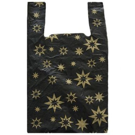 Пакет-майка 60*35*16см 15мкм полиэтилен Звезда синий/черный (1000/100/50) ЮМАЙ1011