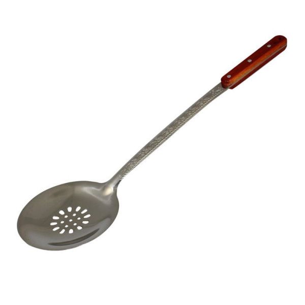 Шумовка 47см металл с деревянной ручкой