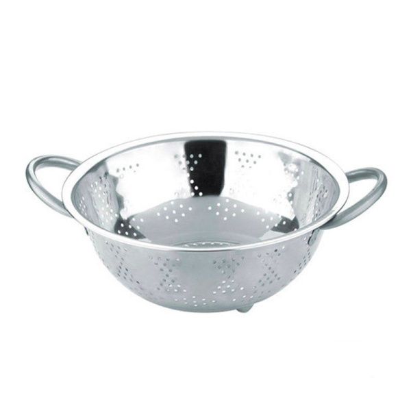 Дуршлаг 24см нерж.сталь с 2-мя ручками (100)