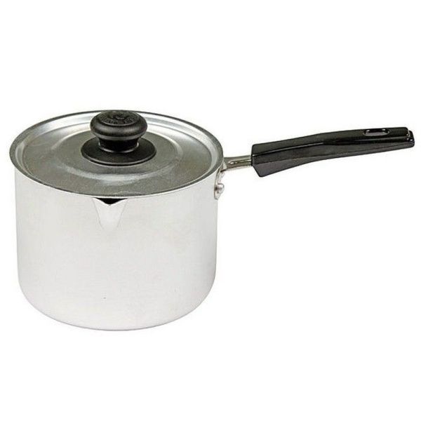 Ковш 1л алюминий КЛАССИКА пл.ручка мет.крышка (20)