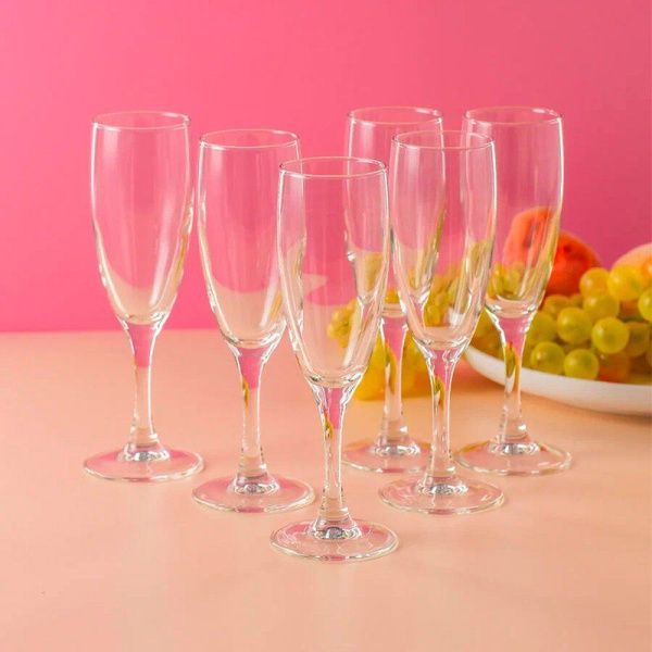 Бокалы для шампанского набор 6шт 170мл стекло ФРЕНЧ БРАСЕРИ Г4836 (4/120)