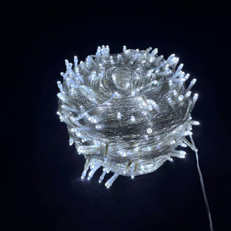 Гирлянда эл. уличная 100м 31В теплый белый с трансформатором 100-220В JC-15366 (20)