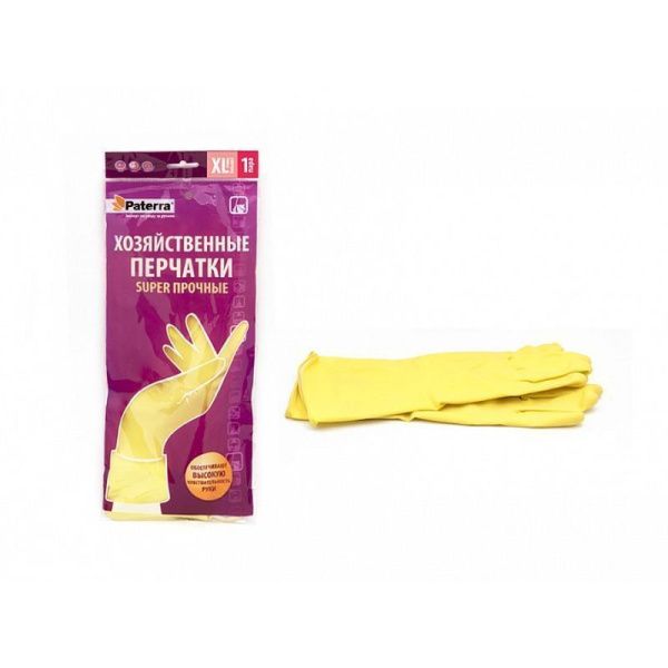 Перчатки резиновые Супер прочные р-р XL PATERRA (12/120)