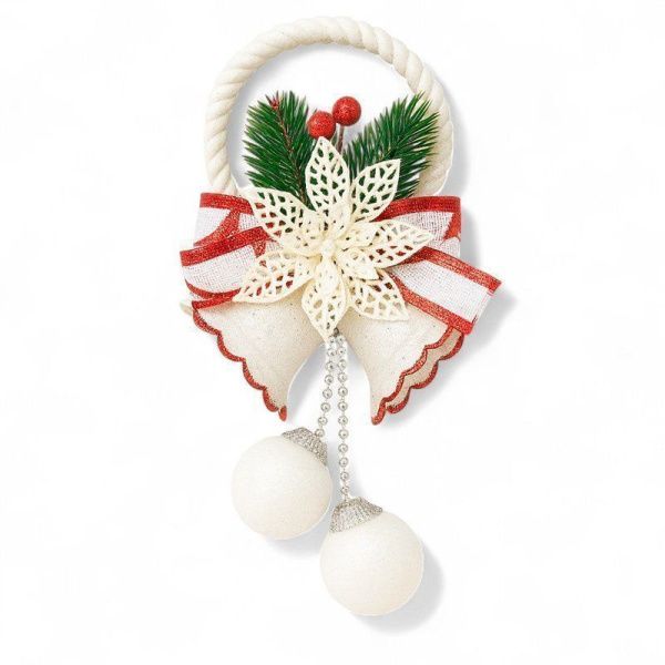 Украшение новогоднее Подвеска 23см белая 817209/JC-10109 (260)