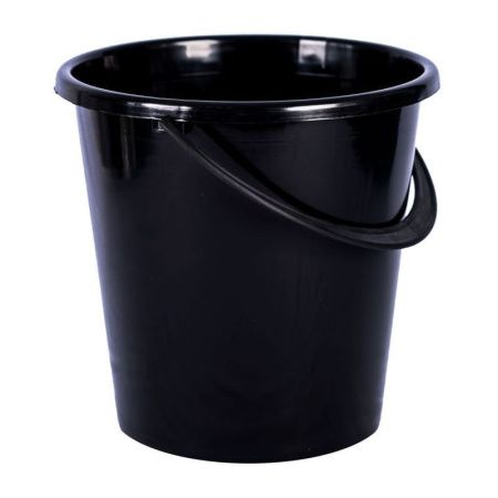 Ведро 10л пластик черное огородное без крышки (10)