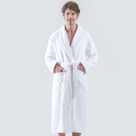 Халат махровый Karna LEON белый L