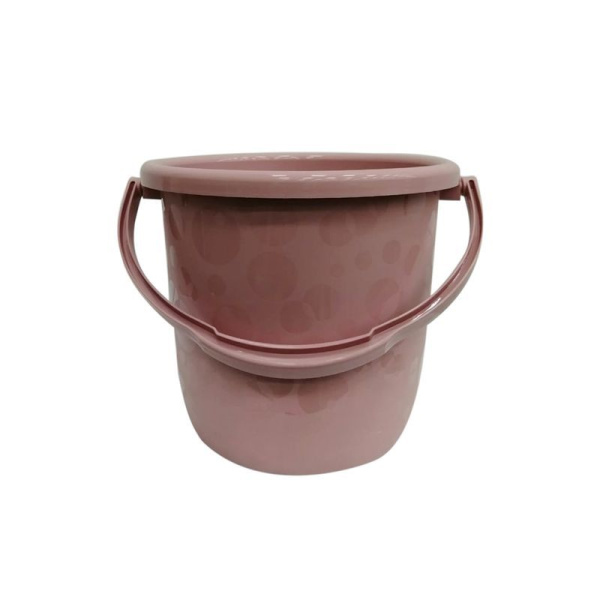 Ведро 6л пластик ЛЮКС миндальное (25)