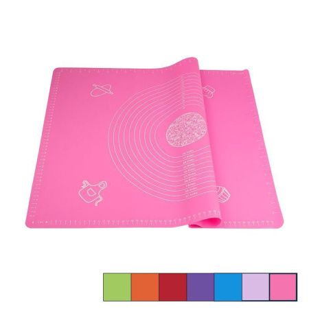 Коврик кулинарный 50*70см силикон для выпечки и раскатки теста (50)