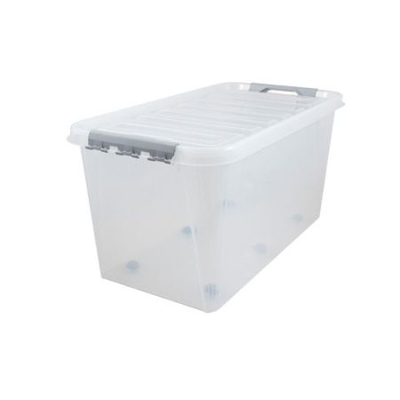 Контейнер для хранения 70л 720*390*375мм пластик ПРОФИ КОМФОРТ на колесах (3)